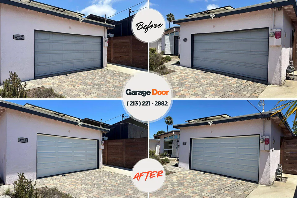 Before and after: garage door repair Fort Denaud, FL